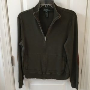 Lauren Ralph Lauren Sweat Shirt Full Zip Sz Medium